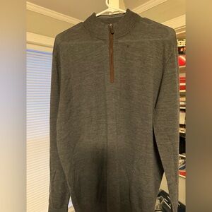 Men's Gray Half-Zip Sweater Johnnie-O